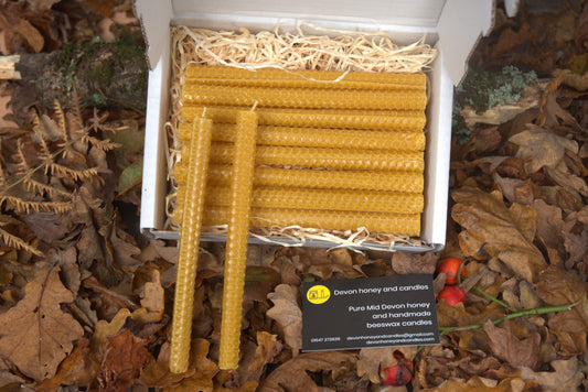 hand rolled beeswax candle gift set image 0